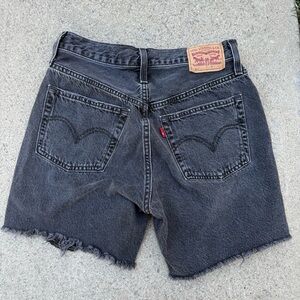 Levi's Women's Charcoal Jean Shorts
